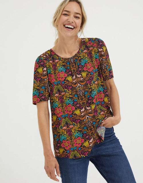 Lyndy Art Floral Blouse