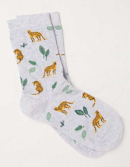 1 Pack Jungle Leopard Socks