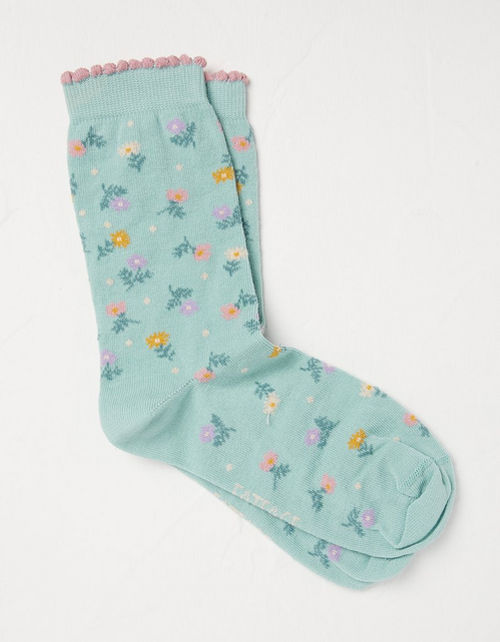 1 Pack Pretty Floral Socks