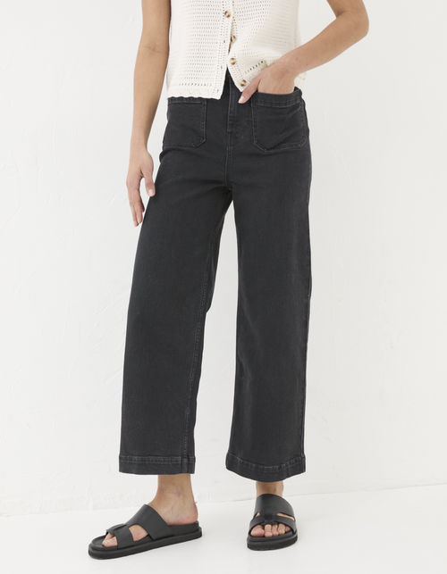 Keswick Wide Leg Crop Jeans