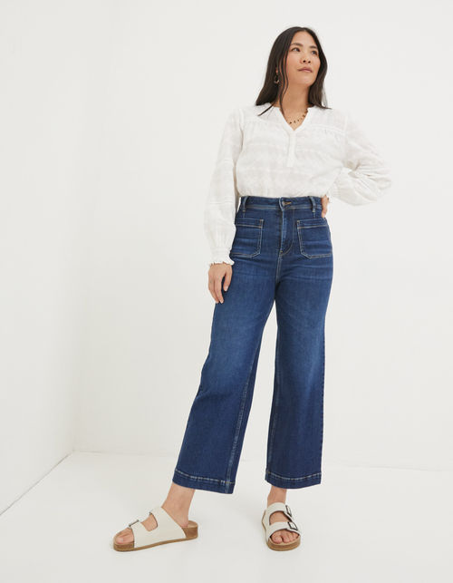 Keswick Wide Leg Crop Jeans