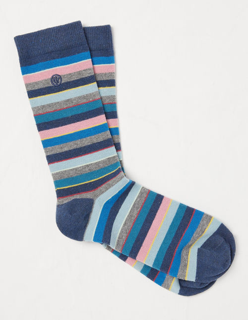 Mens 1 Pack Bruce Stripe Socks