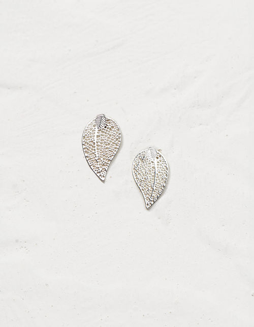 Filagree Leaf Studs