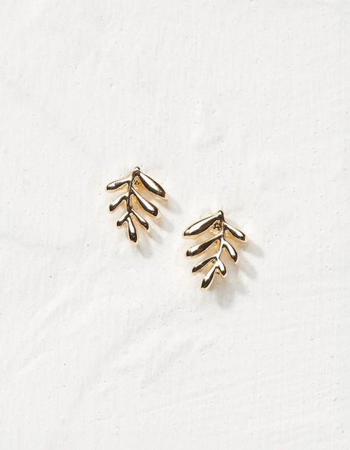 Leaf Stud Earrings