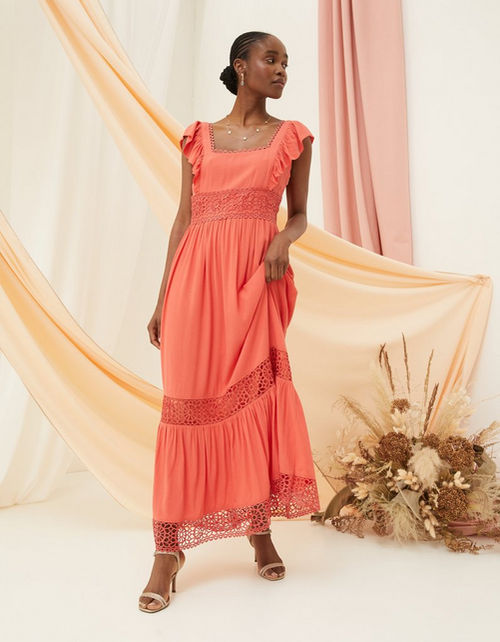 Hibiscus Lace Maxi Dress