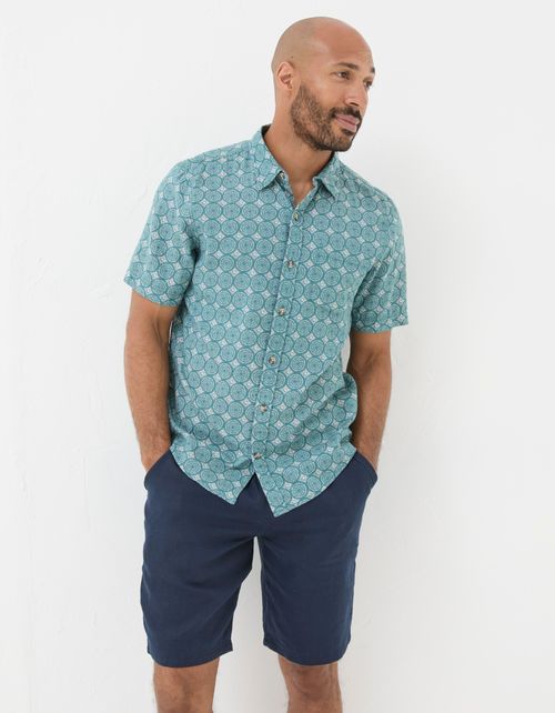 Mens Short Sleeve Snave Tile...