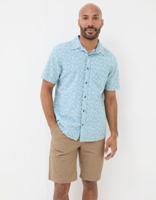 Mens Banana Leaf Print Shirt