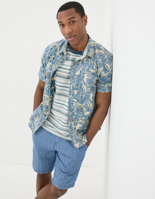 Mens Vintage Tropical Print...