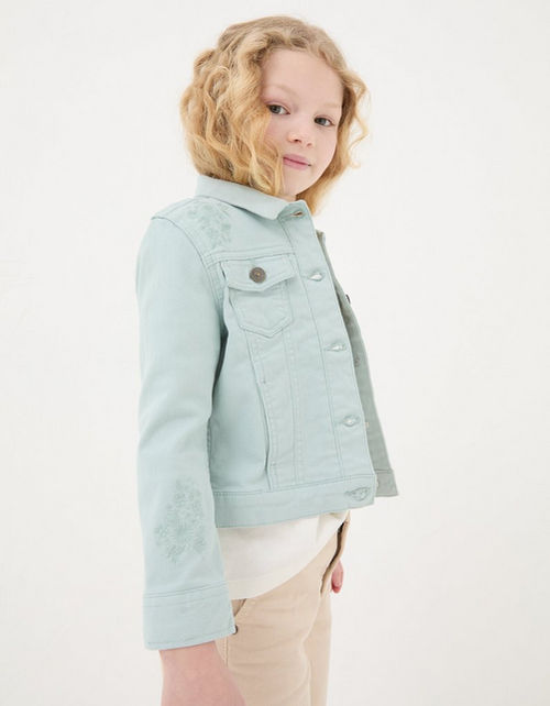 Kid's Embroidered Denim Jacket