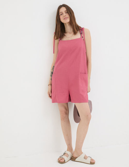 Hallie Linen Blend Playsuit