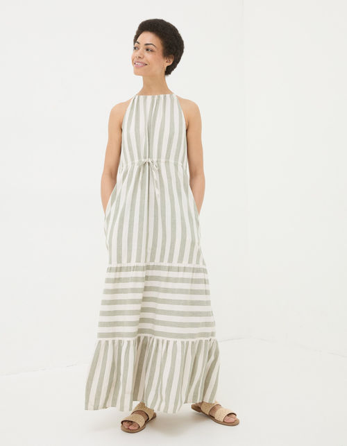 Amali Linen Blend Maxi Dress