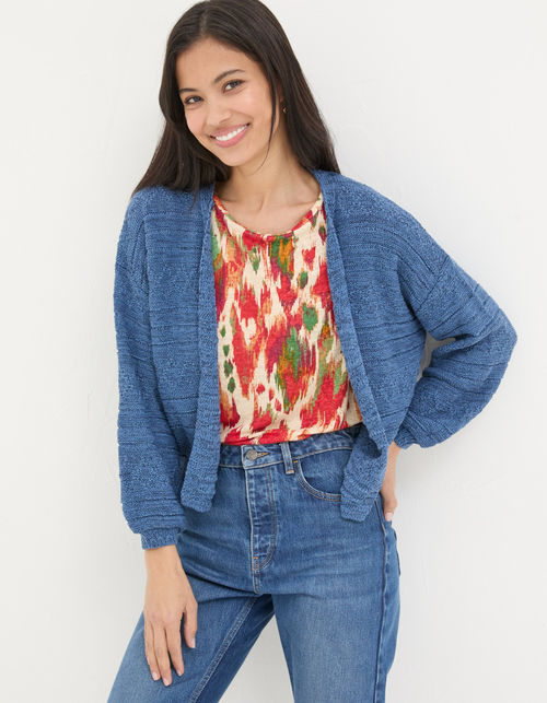 Anna Ikat Tape Cardigan