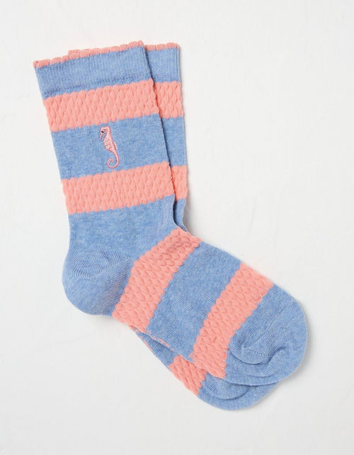 1 Pack Textured Seahorse Socks