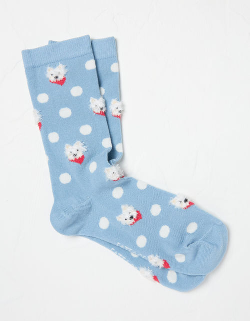 1 Pack Westie Dog Socks