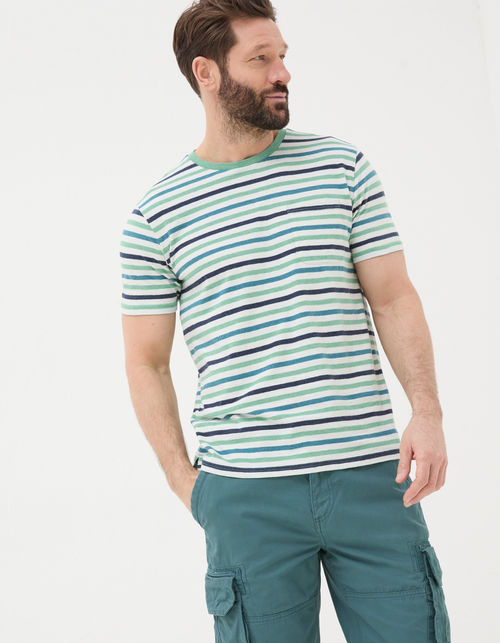 Mens Falmouth Stripe Crew...