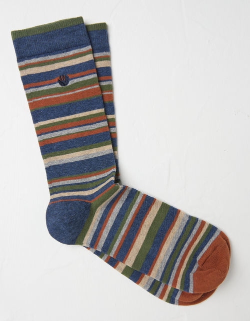 Mens 1 Pack Tim Stripe Socks