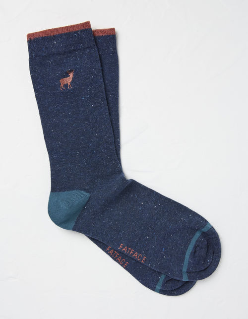 Mens 1 Pack Stag Socks