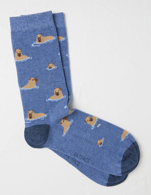 Mens 1 Pack Capybara Socks