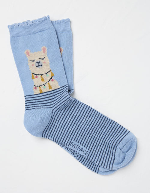 1 Pack Llama Face Socks