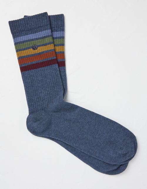 Mens 1 Pack Dan Stripe Socks