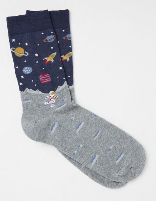Mens 1 Pack Space Socks