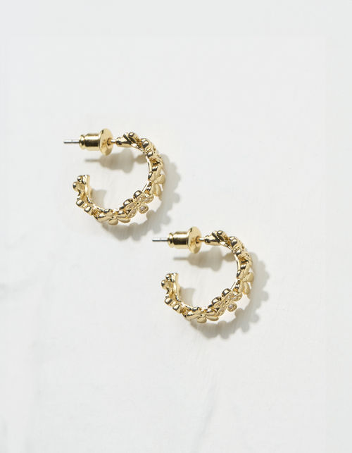 Daisy Hoop Earrings