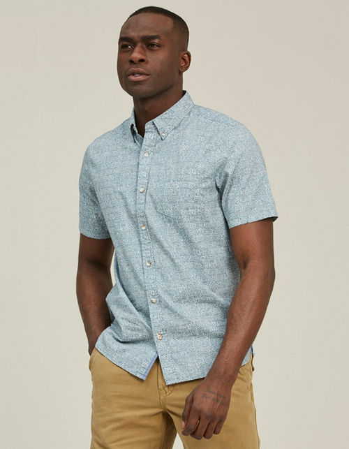 Mens Newton Tile Print Shirt