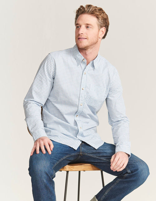 Mens Slim Hove Gingham Shirt