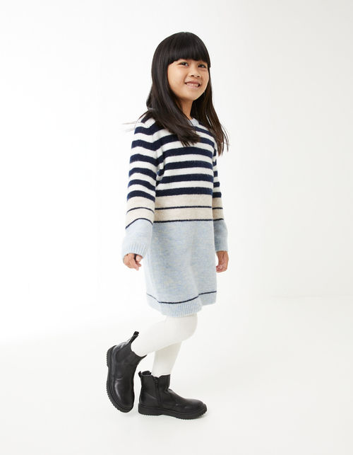 Kid's Stripe Knitted Dress