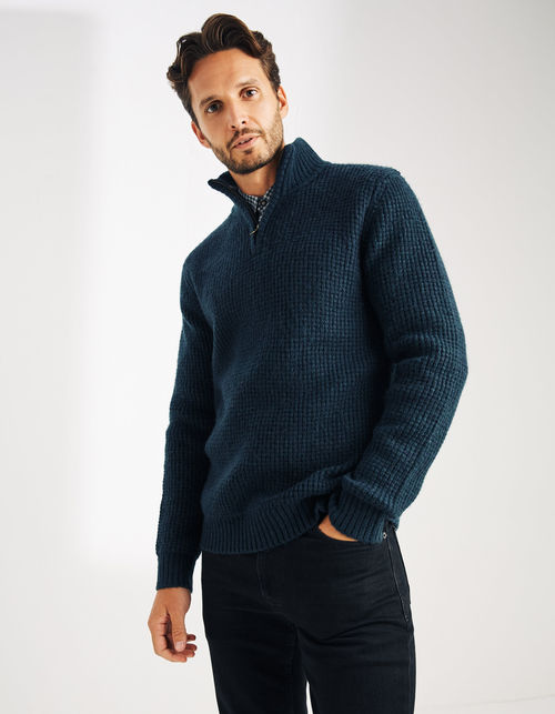 Mens Calder Half Neck Jumper