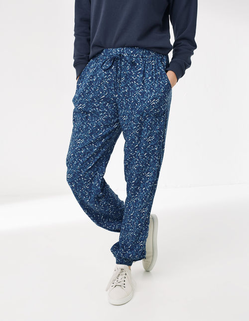 Lyme Woodblock Cuffed Trousers