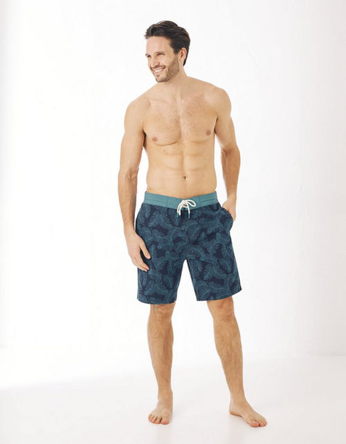 Mens Camber Leaf Print Swim...