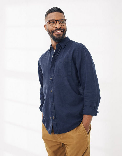 Mens Bugle Linen Cotton Shirt