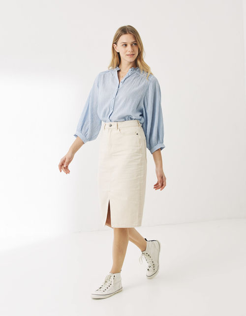 Faye Denim Midi Skirt