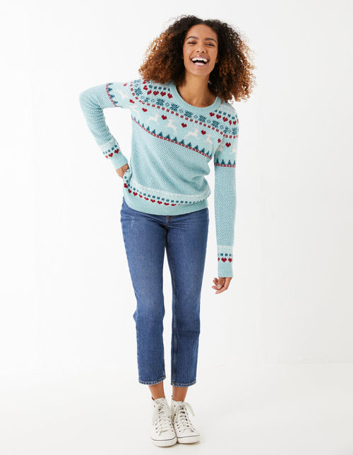 Reindeer Fair Isle Jumper