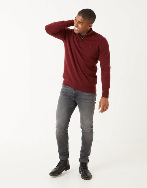 Mens Braunton Half Neck Jumper