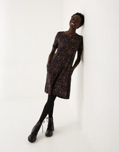 Simone Dot Jersey Dress