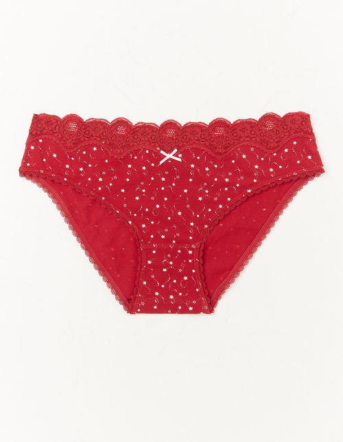 Winter Star Mini Lace Briefs