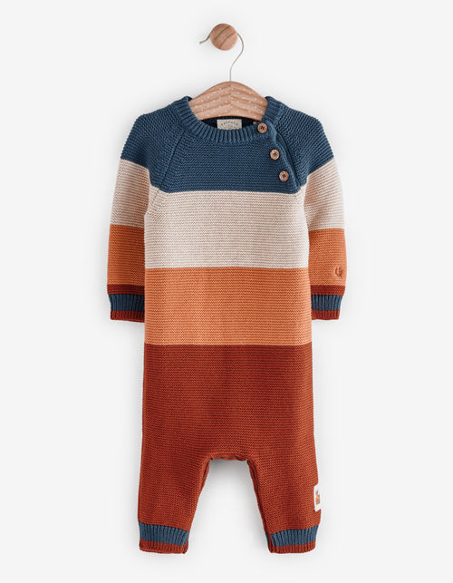 Kid's Knitted Stripe Romper