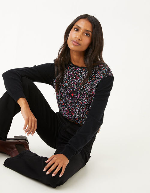 Davina Woven Knit Jumper