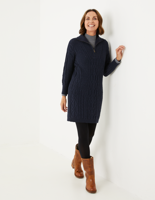 Alana Half Neck Knitted Dress