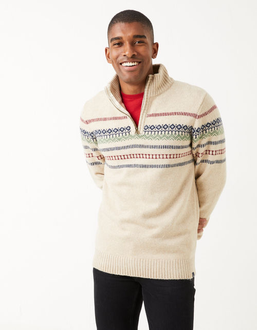 Mens Ives Half Neck Jumper