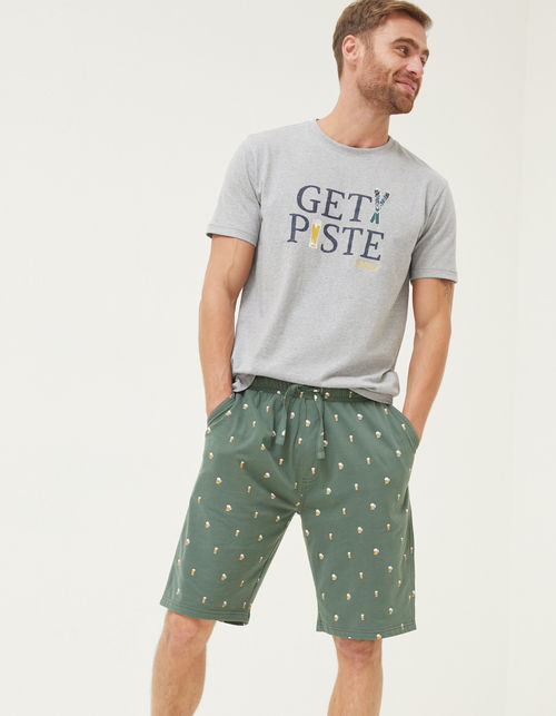 Mens Get Piste Pyjama Set