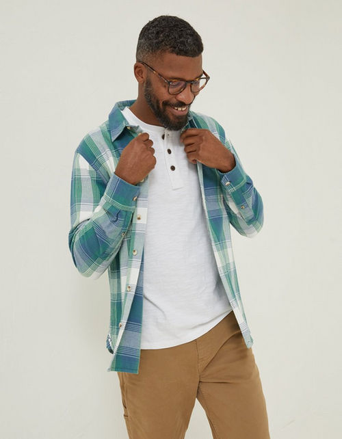 Mens Ombre Check Shirt