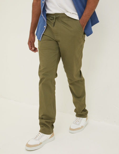 Mens Straight Pull On Trousers