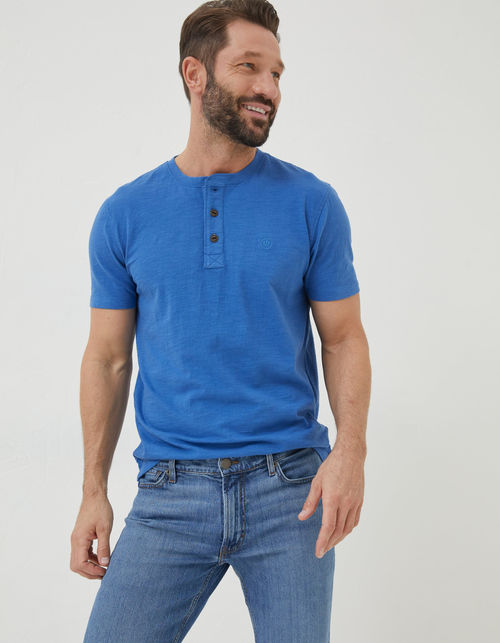 Mens Slub Henley T-Shirt