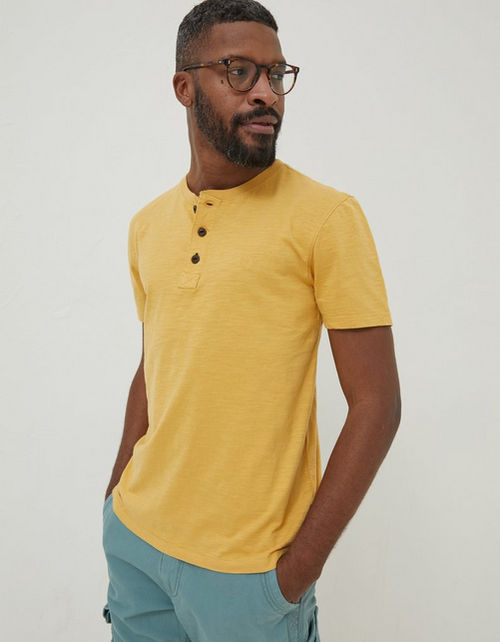 Mens Slub Henley T-Shirt