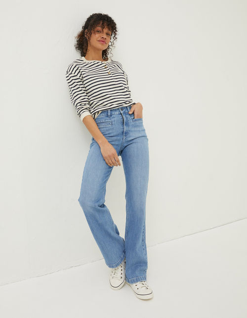 Levi's Ribcage flare jeans in blue