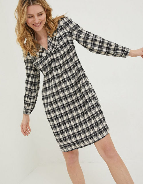 Jessie Check Smock Dress