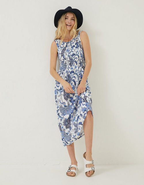 Anna Palace Floral Print Midi...